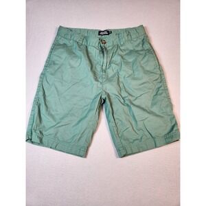 Monoprix Boys Green Chino Shorts Cotton Twill Size 14‎ Adjustable Waist